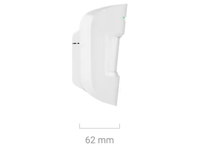 AJAX#44408 Ajax Superior MotionProtect Plus Fibra Wired PIR &amp; K-Band Microwave Motion Detector – White / Black