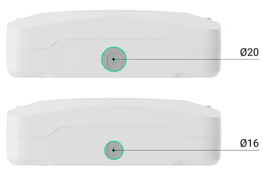 AJAX#63138 Ajax Superior Fibra Case A (106) White / Black – Protective Module Enclosure for LineSplit Fibra, LineProtect Fibra &amp; MultiRelay Fibra