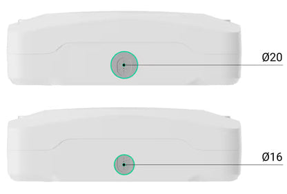 AJAX#63138 Ajax Superior Fibra Case A (106) White / Black – Protective Module Enclosure for LineSplit Fibra, LineProtect Fibra &amp; MultiRelay Fibra