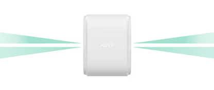 AJAX#30625 Ajax DualCurtain Outdoor Jeweller White Wireless Outdoor Curtain Motion Detector