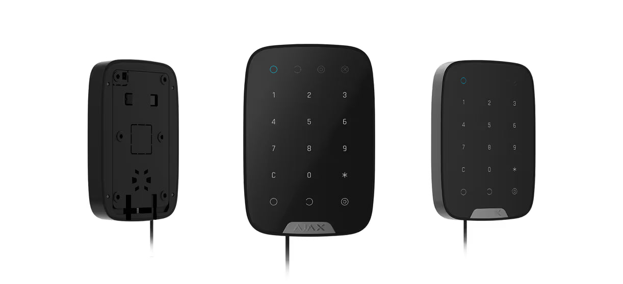 AJAX#44401 Ajax Superior KeyPad Fibra Wired Touch Keypad – White / Black