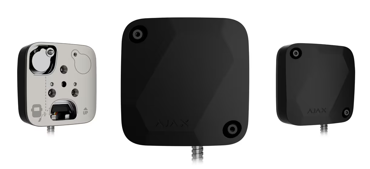 AJAX#117737 Ajax Superior SeismoProtect G3 Fibra Wired Seismic Detector with Shock Sensor – White / Black