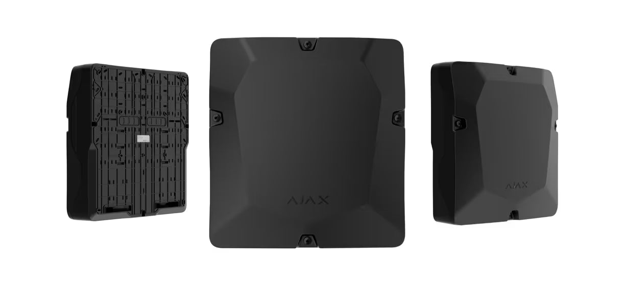 AJAX#65976 Ajax Superior Fibra Case D (430) White / Black – High-Capacity Enclosure for Up to 8 Ajax Fibra Modules and Dual 18Ah Backup Batteries