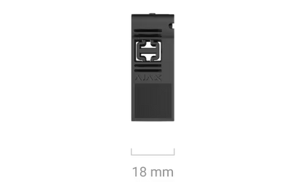 AJAX DIN Holder Black Mounting Bracket for Relay Devices – 35mm DIN Rail | AJAX#40696