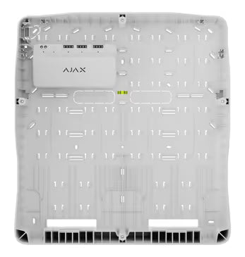 AJAX#65976 Ajax Superior Fibra Case D (430) White / Black – High-Capacity Enclosure for Up to 8 Ajax Fibra Modules and Dual 18Ah Backup Batteries