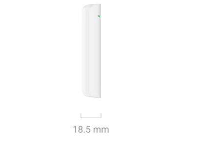 AJAX#30854 Ajax Superior DoorProtect Plus Fibra Wired Opening, Shock &amp; Tilt Detector White / Black