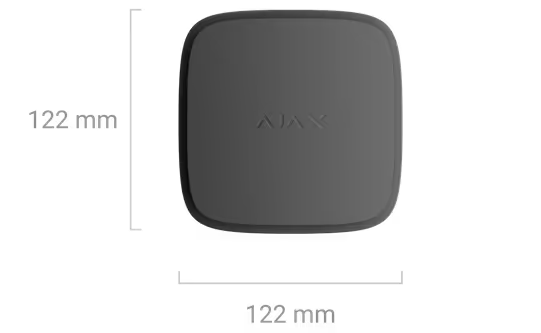 AJAX#82203 Ajax FireProtect 2 AC (Heat/Smoke/CO) Jeweller Wireless Mains-Powered Heat, Smoke &amp; Carbon Monoxide Detector White/Black