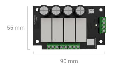 AJAX#64932 Ajax Superior MultiRelay Fibra – 4-Channel Wired Automation Relay Module