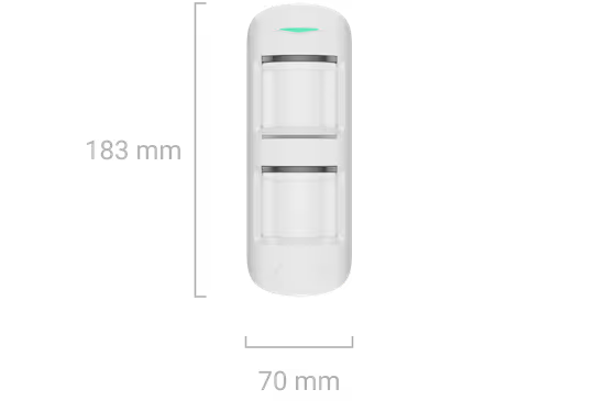 AJAX#30658 Ajax MotionProtect Outdoor Jeweller Wireless Outdoor PIR Motion Detector White