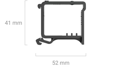 AJAX DIN Holder Black Mounting Bracket for Relay Devices – 35mm DIN Rail | AJAX#40696