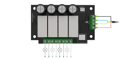 AJAX#64932 Ajax Superior MultiRelay Fibra – 4-Channel Wired Automation Relay Module