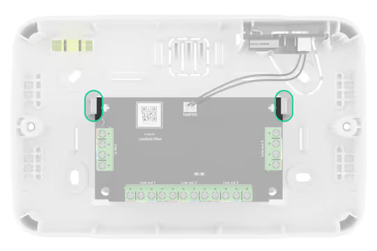 AJAX#63138 Ajax Superior Fibra Case A (106) White / Black – Protective Module Enclosure for LineSplit Fibra, LineProtect Fibra &amp; MultiRelay Fibra