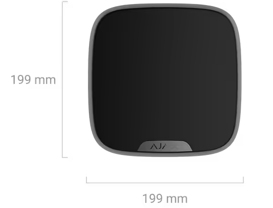 AJAX#82400 Ajax Superior StreetSiren DoubleDeck Fibra Wired Outdoor Security Siren with Custom Branding White / Black