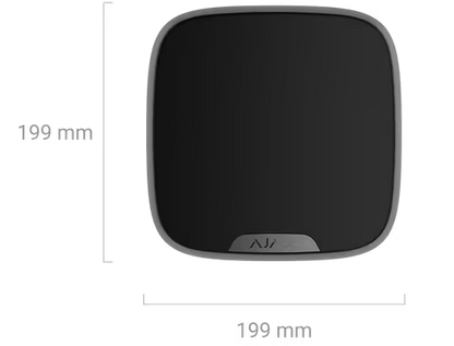 AJAX#82400 Ajax Superior StreetSiren DoubleDeck Fibra Wired Outdoor Security Siren with Custom Branding White / Black