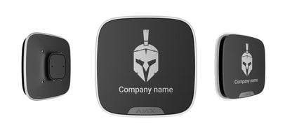 AJAX StreetSiren DoubleDeck Jeweller White/Black Wireless Outdoor Siren with Custom Faceplate – AJAX#30674