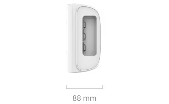 AJAX#30625 Ajax DualCurtain Outdoor Jeweller White Wireless Outdoor Curtain Motion Detector