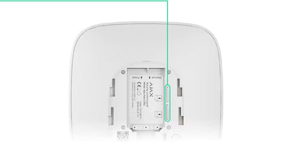 AJAX Hub 2 (4G) Jeweller Wireless Security Control Panel – White | Ethernet & Dual SIM LTE Alarm Hub | AJAX#35992