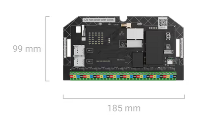 AJAX#124108 Ajax Superior Hub Hybrid (4G) Without Casing – Hybrid Fibra &amp; Jeweller Alarm Control Panel Board with Dual SIM 4G, Ethernet &amp; Photo Verification