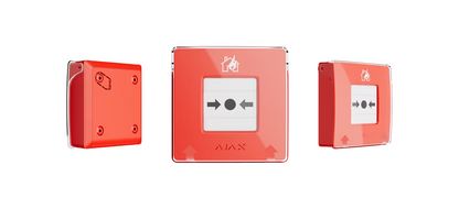 AJAX#76384 Ajax ManualCallPoint (Red) Jeweller Wireless Manual Fire Alarm Call Point