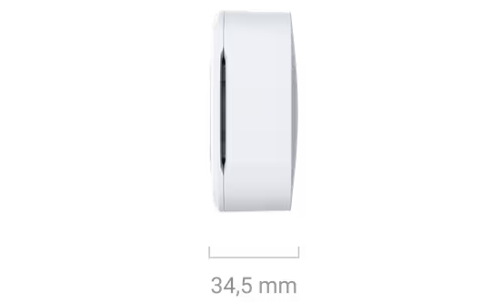 AJAX LifeQuality Jeweller Wireless Temperature, Humidity & CO₂ Monitor – White / Black | Indoor Air Quality Sensor | AJAX#46502