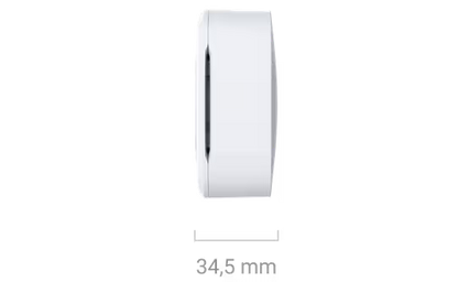 AJAX LifeQuality Jeweller Wireless Temperature, Humidity & CO₂ Monitor – White / Black | Indoor Air Quality Sensor | AJAX#46502