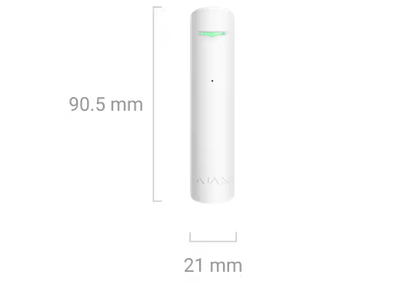 AJAX#44397 Ajax Superior GlassProtect Fibra Wired Glass Break Detector White / Black