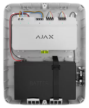 AJAX#67828 Ajax Fibra Case C (260) White / Black – Protective Enclosure for Superior LineSupply Fibra with 7Ah Backup Battery