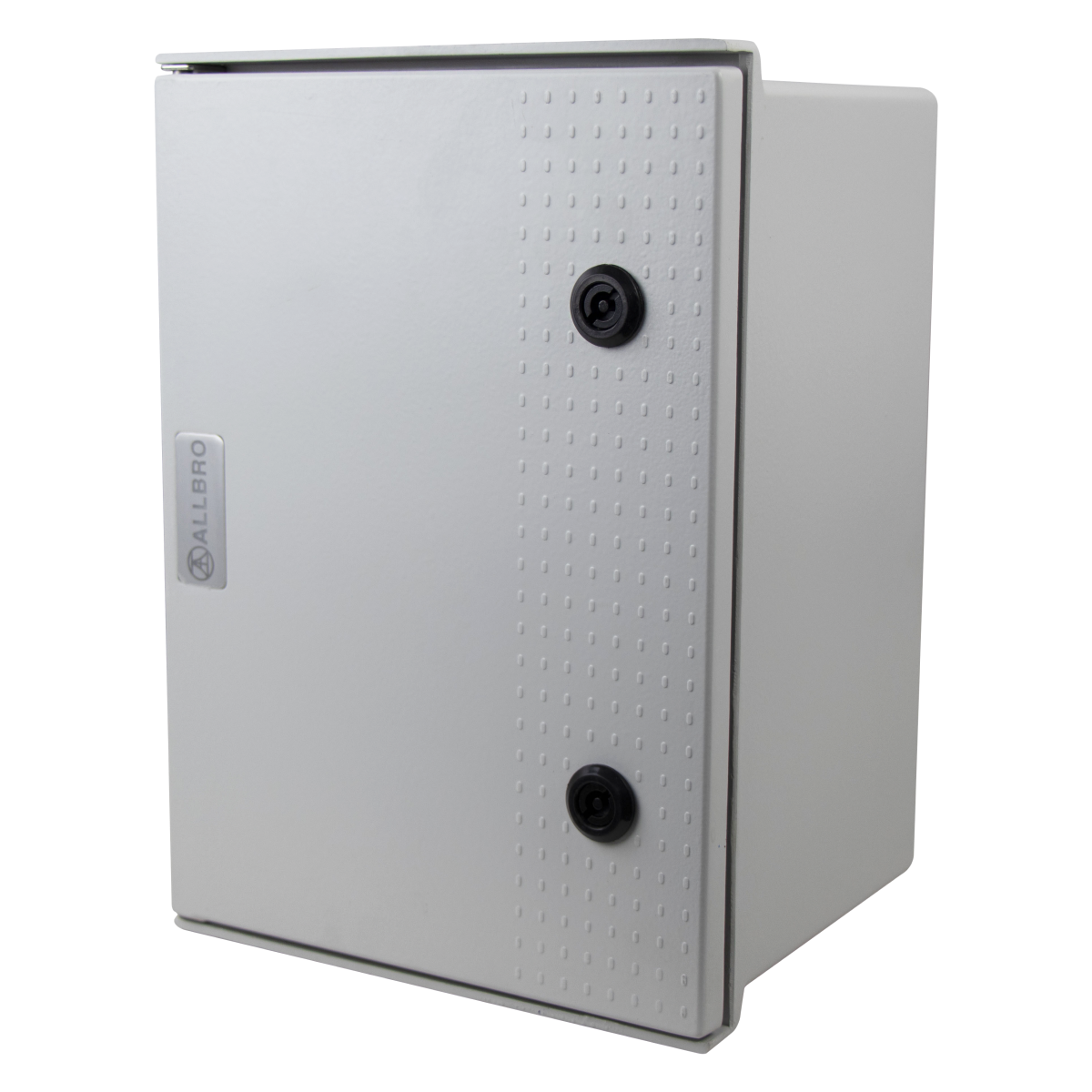 Allbro ALL-004/E IP66 SMC Hinged Enclosure – 400x300x200mm, IK10, Flame Retardant, Grey, 2x T-Locks, Internal Mounting Plate