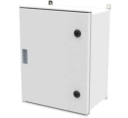 ALLBRO ALL-006/E Hinged Enclosure | 600x400x200mm | Grey SMC IP66 IK10 Industrial Electrical Cabinet with T-Locks & Internal Mounting Plate