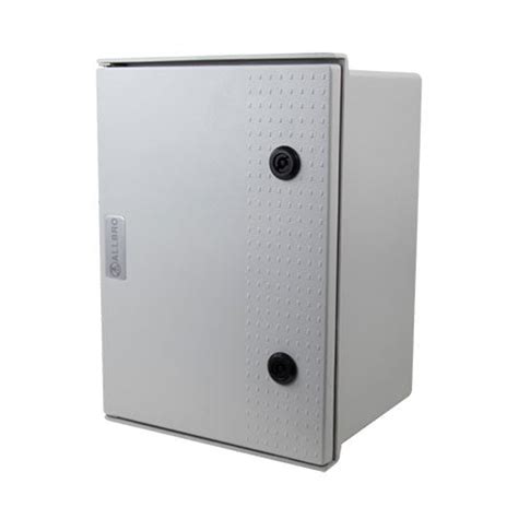 Allbro ALL-004/D/E IP66 Hinged SMC Enclosure – 400x300x273mm, Grey, IK10, Flame Retardant, Incl. T-Locks & Internal Mounting Plate