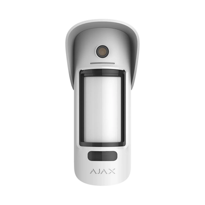AJAX#30653 Ajax MotionCam Outdoor Jeweller with Hood Wireless Outdoor Motion Detector with Photo Verification White