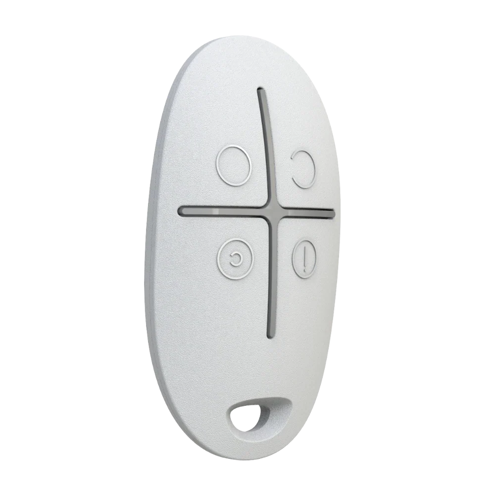 AJAX#30670 – Ajax SpaceControl Jeweller Wireless Key Fob with Panic Button (White)