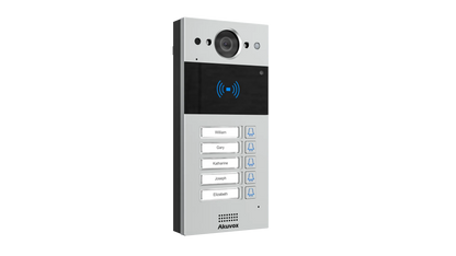 Akuvox R20BX5 IP Video Intercom – 5-Button SIP Door Station with 2MP Camera, Dual-Frequency RFID, PoE, Aluminum Body, Surface Mount SKU:R20BX5-SEC