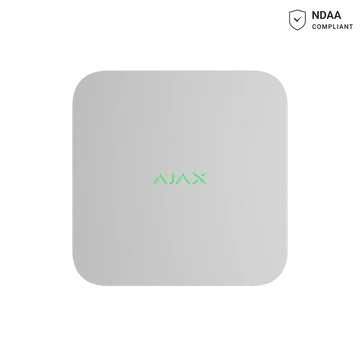 AJAX 16 Channel Network Video Recorder (NVR) – Black & White | High-Capacity CCTV System Without HDD - AJAX#80216