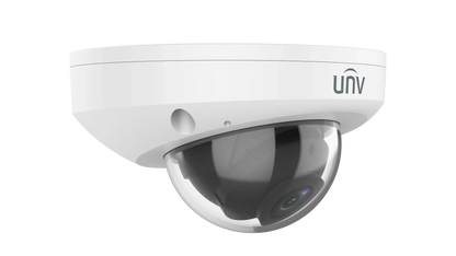 Uniview IPC318SB-ADF28K-I0 8MP LightHunter IR Fixed Mini Dome Network Camera 2.8mm, SD Card, WDR, 80m IR distance, Built-in Mic, Prime Series