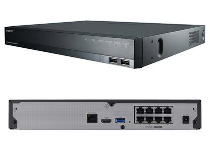 Hanwha Vision Wisenet XRN-820S 8CH NVR – Advanced AI-Compatible Network Video Recorder with PoE & 4K HDMI Output