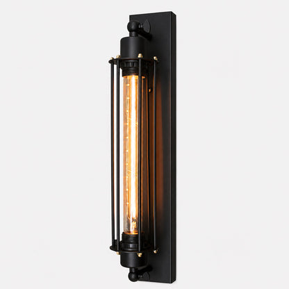 Wall Sconce Lamp with Filament Globe - Black