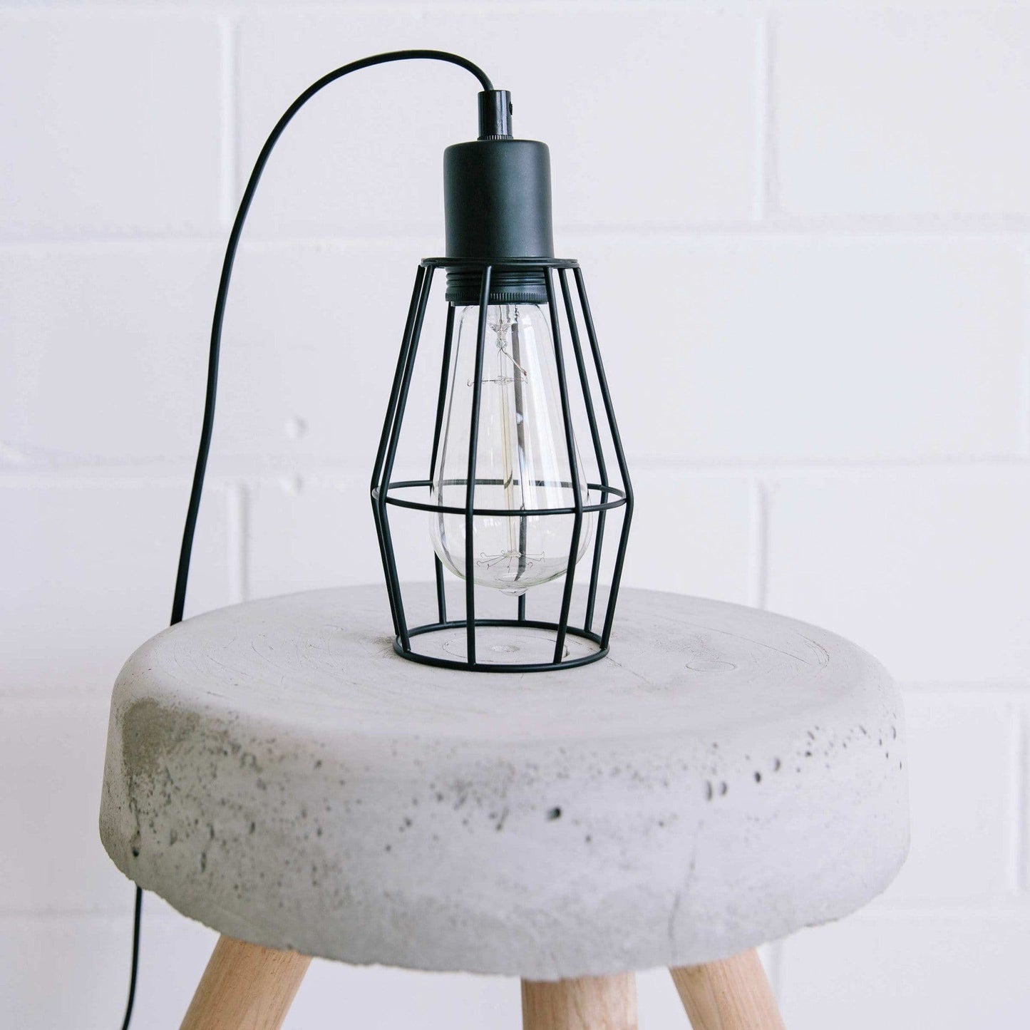 Watson Industrial Cage Light - Black