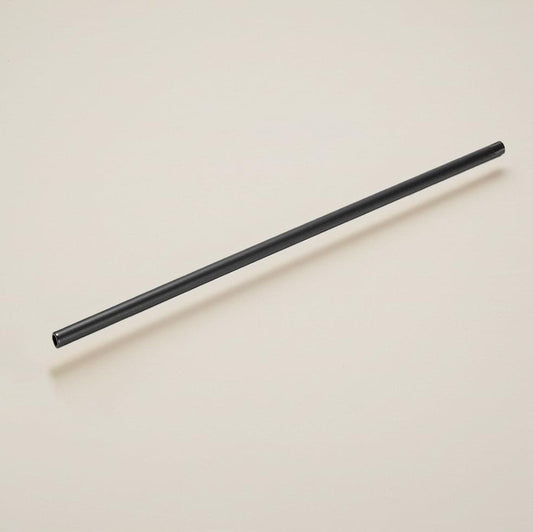 Black 25 cm Jessie extension rod, straight metal tube