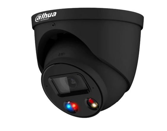 Dahua AI TiOC 4x 6MP CCTV Cameras (Black) DH-IPC-HDW3649H-AS-PV-ANZ-S2-BLK, 4CH  WizSense NVR DHI-NVR4104HS-4P Kit