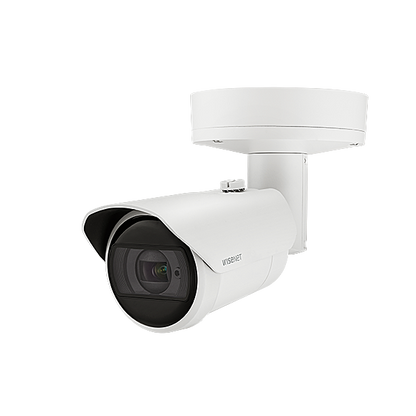 Hanwha Vision Wisenet X-CORE HV-XNO-C6083R 2MP IR Bullet AI Network Camera | 2.8–12mm Varifocal Lens | 60fps | IP67 IK10 | AI Analytics x series