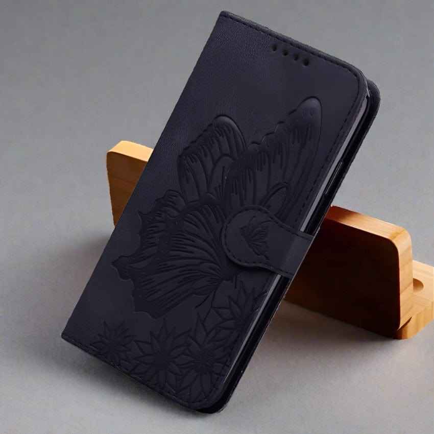iPhone Butterfly Leather Wallet Case