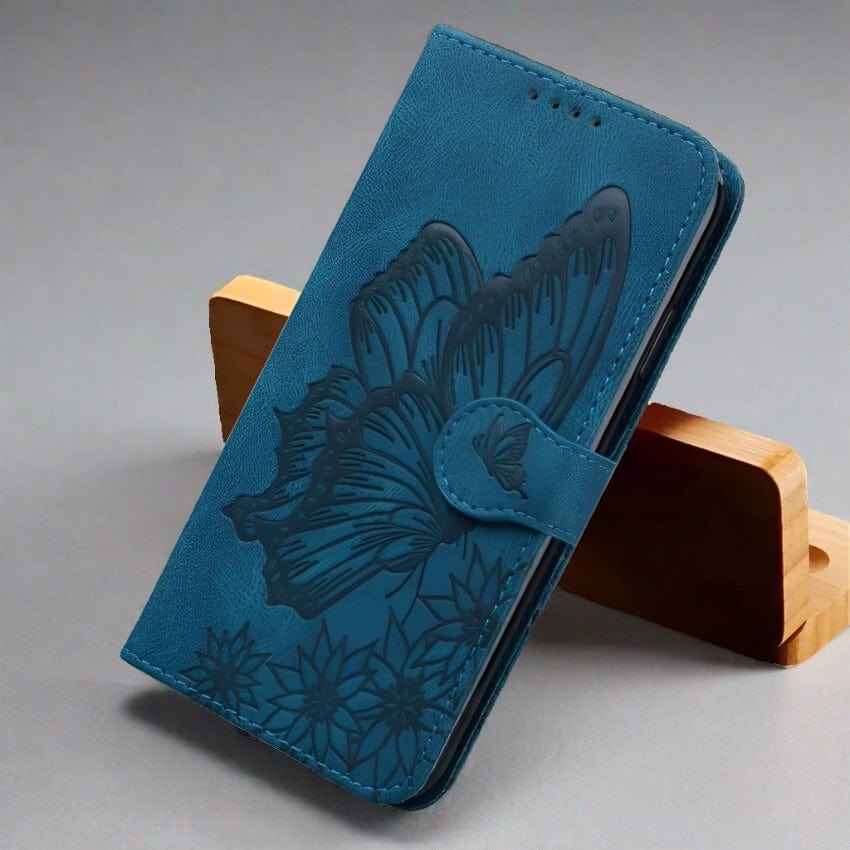 iPhone Butterfly Leather Wallet Case