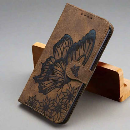 iPhone Butterfly Leather Wallet Case