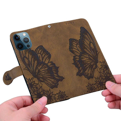iPhone Butterfly Leather Wallet Case