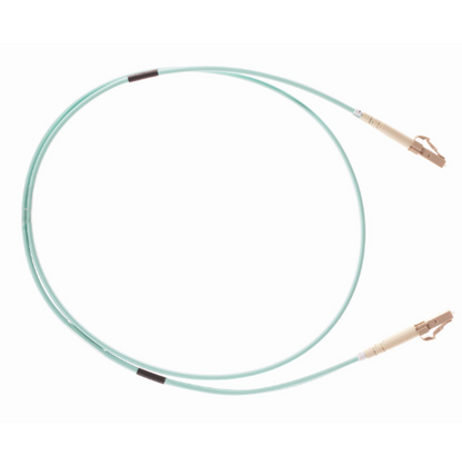 Garland GPCDLCLCOM3-1 Duplex LC to LC OM3 3m Fibre Patch Lead – Aqua PVC – 50um Multimode Fibre
