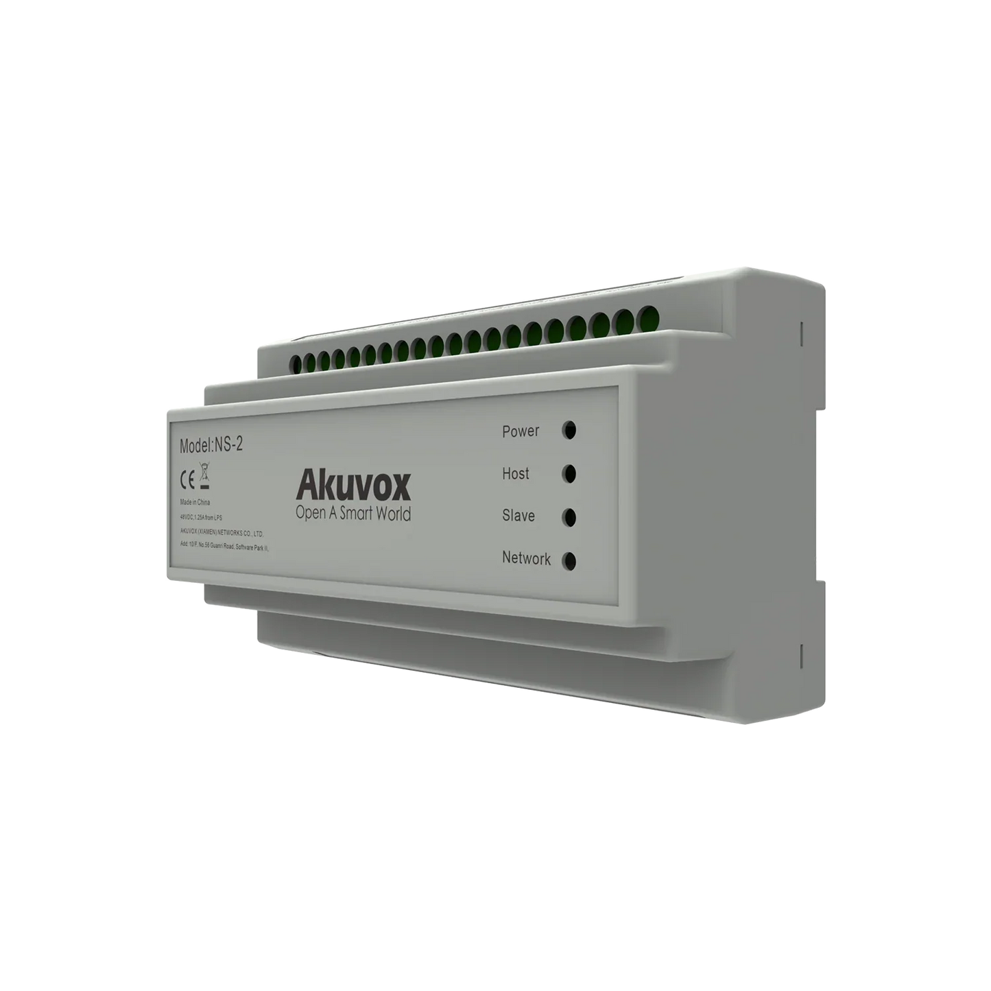Akuvox NS-2 2-Wire IP Network Switch | Supports Up to 6 Devices, Long-Distance Transmission, Includes 48V Power Supply – Retrofit for Analog Intercom Systems