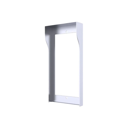 Akuvox R20K/R20B On‑Wall/In-Wall Rain Cover – Silver Steel Surface Mount Rain Hood for Akuvox R20K & R20B Intercom Units
