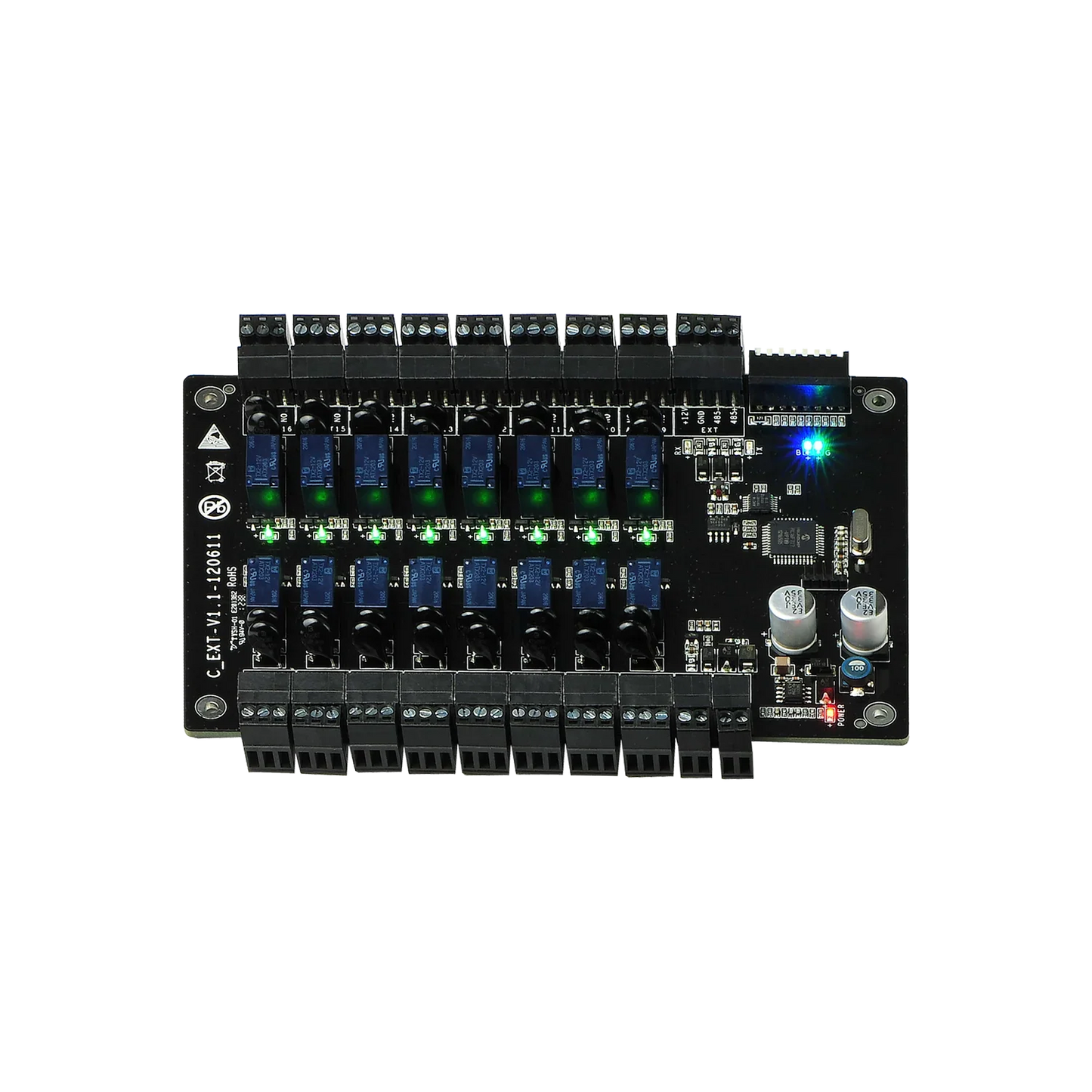 ZKTeco EX16 Elevator Floor Extension Board | Add 16 Floors to EC10 Elevator Controller – Scalable RS485 Access Control