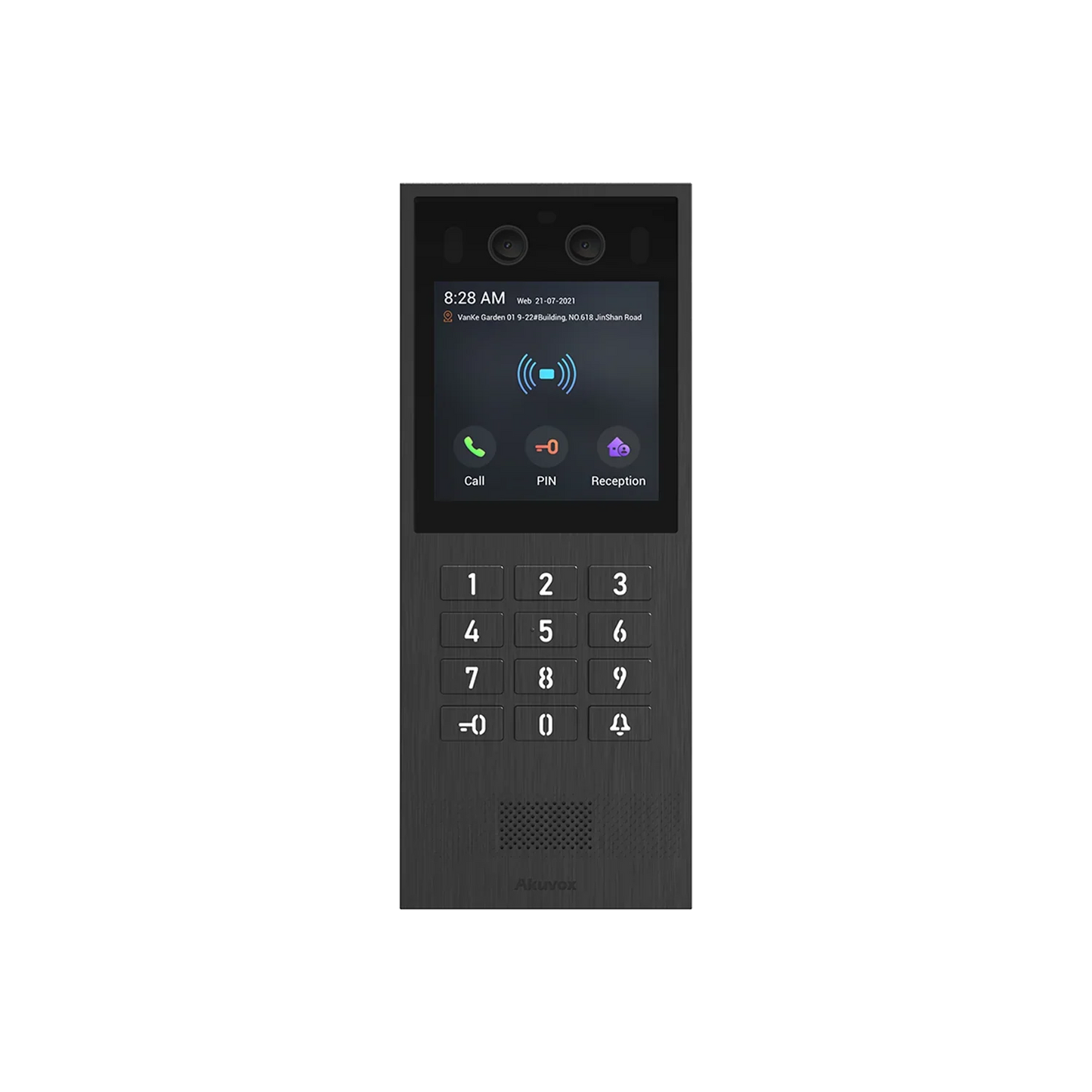 Akuvox X912K Linux Video Door Phone – 4″ Touchscreen, Physical Keypad, Multi-Access, 2MP Camera, SIP/ONVIF, IP65/IK08, Surface & Flush Mount SKU:X912K-SEC